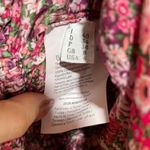 Philosophy di Lorenzo Serafini Red Floral Puff Shoulder Mini Dress Size 4 Photo 10