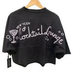 Spirit Jersey  New York Cocktail Lounge Stitch Crop Top Size XS New with Tag Photo 1