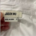 Jason Wu  Pearl Button Cotton Poplin White Shirt Small S Photo 6