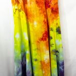 Tie Dye Medium Maxi Dress Handmade Rainbow Eyelet Hem Sleeveless Vacation 1760 Pink Photo 4