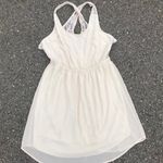 MD Creme floral Lace Jumper Dress Size M Photo 1