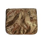 Victoria's Secret NWT  Gold Shimmer Clutch Make Up Bag Photo 1
