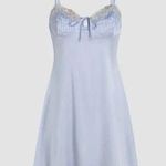 Cider Satin Sweetheart Baby Doll Rainbow Lace Trim Mini Dress Size M NWT Photo 5