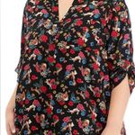 Philosophy Floral Short Sleeve Blouse floral and animal print 3/4 sleeves 2X Photo 0
