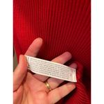 Forever 21  Red Ribbed Turtleneck Sweater Long Sleeve Lightweight Knit L Photo 6