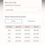 Free People NWT Billie Leather Belt in Wild Side Photo 2