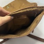 Fossil Vintage  Purse Genuine Original Leather Brown Tan Classic Crossbody Bag Photo 8