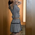 Reformation Black and White Checkered Mini Dress Photo 6