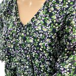 Influence Chiffon Floral Dress Womens US Sz 8 Garden Fairy Flowy Mini Sheer New Green Photo 6
