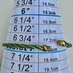 Green & Gold Christmas Tree Bangle Watch Photo 8