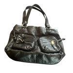 b. makowsky Black Leather Shoulder Bag Photo 0