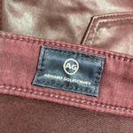 AG Adriano Goldschmied Wine Faux Leather The Legging Ankle - Size 28R - Skinny Photo 2