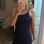 Princess Polly Navy One Shoulder Mini Dress Photo 0