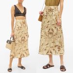 Zimmermann  Beige & Yellow Floral Belted Skirt Photo 3