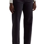 & Other Stories Bleach Distressed Denim High Rise Jeans Washed Black Size 26 Photo 0