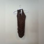 Princess Polly  Cora Brown Halter Mesh Dress size 2 Photo 2
