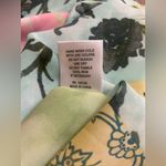 Rose + Olive  Floral Blouse Size Medium Pink Yellow Green Photo 4