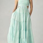 Anthropologie Let Me Be Cutout Tiered Maxi Dress Size M Photo 0