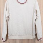 Marine layer  Womens Sweatshirt Size L Cream Crewneck Cozy Preppy Minimalist Photo 2