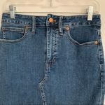 Madewell Dark Wash A-symmetrical Denim Skirt Size 28 Photo 3