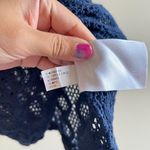 Banana Republic ‎ Navy Blue Circle Lace Tank Top Swim Coverup Petite S Racerback Photo 4