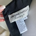 Adrianna Papell Vintage Black Beaded Evening Gown Dress Photo 8