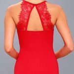 Lulus Dance on the Roof Red Lace Mini Dress Size Small Bodycon Cocktail New Photo 1