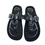 *Abeo Bio system Bling Flip Flop Comfort Sandals Womens 8.5 Black Jewel Summer Photo 10