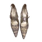 Nine West  Snakeskin Print Pointed Toe Heels – Size 9.5M Photo 1