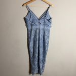 Bardot  Vienna Lace Midi Dress Women's 6 Small Dusty Blue Floral Cocktail Party Photo 10