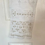 Sundance  White Eyelet Cargo Pants Lace Linen Summer Beachy Coastal Size 2 Photo 6