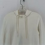 Club Monaco  Hooded Sweat Waffle Dress Womens 6 White Photo 1