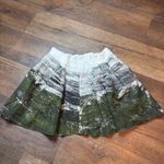 S Deer Concept Skirt Mini Womens Medium Wool Blend Lined Abstract Cottage Core Green Photo 1