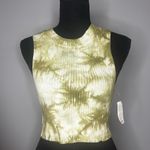 Aerie Ribbed Green Tie Dye Cropped Tank Top Boho Active Casual Women’s XS Photo 0