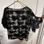 Dolce & Gabbana Dolce a d Gabbsna Black Lace Top Sz S IT38 Photo 2