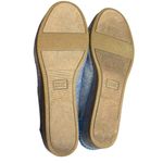 Toms  Women's Size 5 Desert Wedge botties Blue Chambray Aztec Boho Western Photo 1