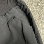 Duo Maternity Black Pull On Dress Pant Capris With Belly Band | Size Medium Photo 1