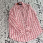 DAZY Flannel Oversized Shirt Pink Size M Photo 1