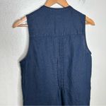 Quince 100% European Linen Sleeveless Swing Dress in Deep Navy medium Photo 10