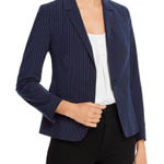 NWT Cupcakes & Cashmere Night Sky Dark Blue Navy Pinstripe Pocket Blazer Size M Size M Photo 0