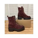 Sam Edelman Lovrin Bootie Spiced Pecan Size 5.5 NWOT Gold Details Dark Burgundy Photo 1