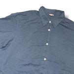 Eberjay Eberjey Organic Cotton Long Sleeve Blue Button Front Top Sz M Photo 1