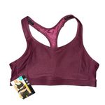 Avia NWT High Support Sports Bra Cushioned Straps Burgundy Women’s XL Photo 2