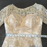 Women’s Tea Length BodyCon Dress Matching Chiffon Jacket Corset Back Size XS Photo 8