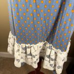 Matilda Jane  Women's Blue Polka Dot Boho Camisole Tank Top Lace Hem XL Photo 2