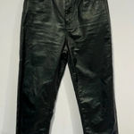 Nasty Gal Black leather straight pants Photo 0