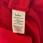 Lulu Little Love Red Swiss Dot Backless Ruffled Maxi Dress Size XS Photo 7