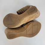 Euro Soft By Sofft Womens Sandals Size 6M Tan Suede Leather Strappy Cork Wedge‎ Photo 9