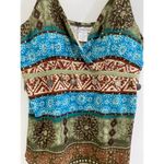 Vintage Y2K Avant Garde Beaded Babydoll Sleeveless Top Size M Coquette V Neck Green Size M Photo 4