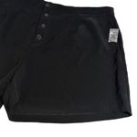 Eloquii Black Dress Shorts Four Button Closure Pockets Polyester Spandex Size 28 Photo 3